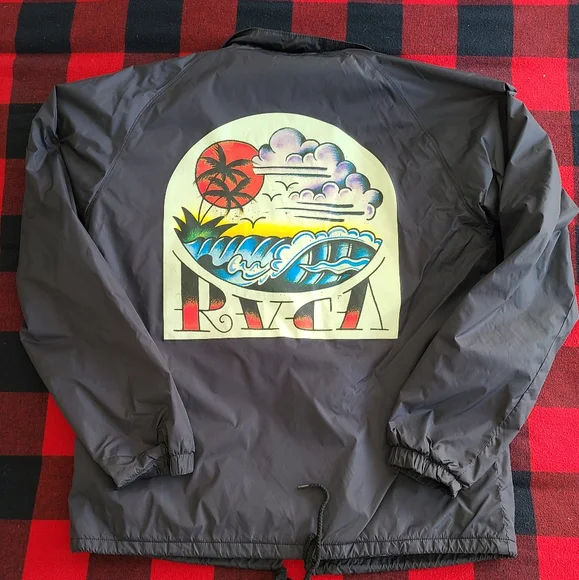Men's RVCA medium coach's jacket - Picture 2 of 3